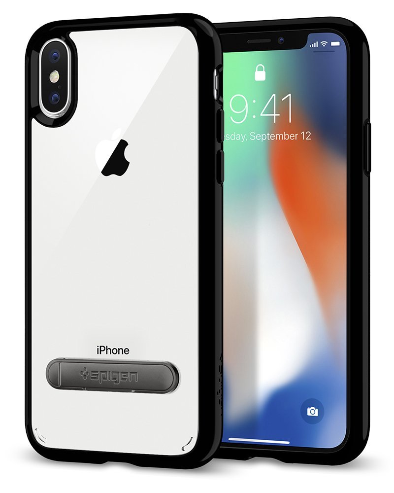 Köp SPIGEN Ultra Hybrid S Skal till Apple iPhone X - Jet Black på